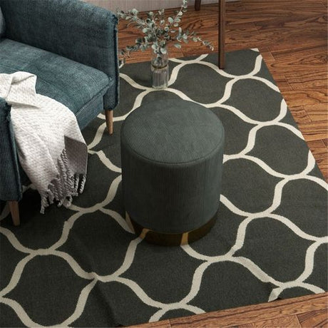 Round Ottoman, Upholstered Foot Stool N/A