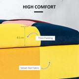 Wise Galleria Footstool Box with thick padding and velvet-feel fabric for high comfort