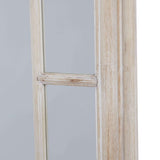 Large Washed Wood Framed Window Mirror Shades 4 Seasons