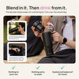 Fridja Portable Blender designed for easy blending and drinking, perfect for on-the-go use