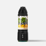 Fridja Portable Blender with ingredients like fruits and greens for on-the-go smoothies