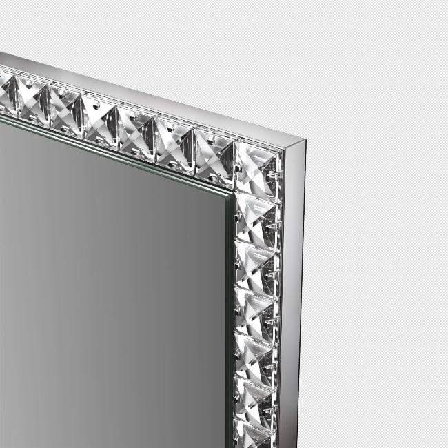 Elegant Full Length Mirror with a Sparkling Decorative Frame for Stylish Interiors