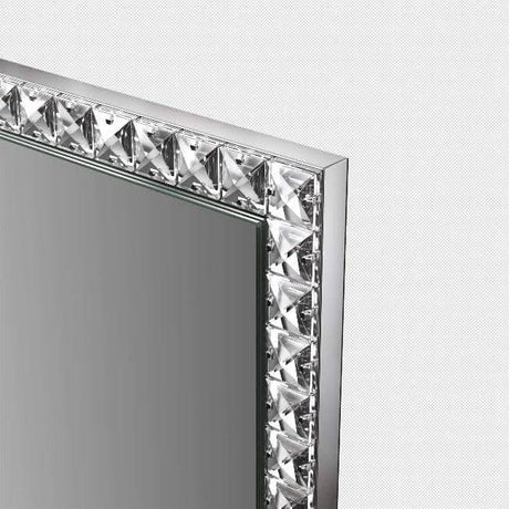 Elegant Full Length Mirror with a Sparkling Decorative Frame for Stylish Interiors