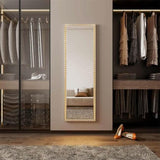 Stylish Full Length Mirror with Elegant Frame in Modern Dressing Room Setting
