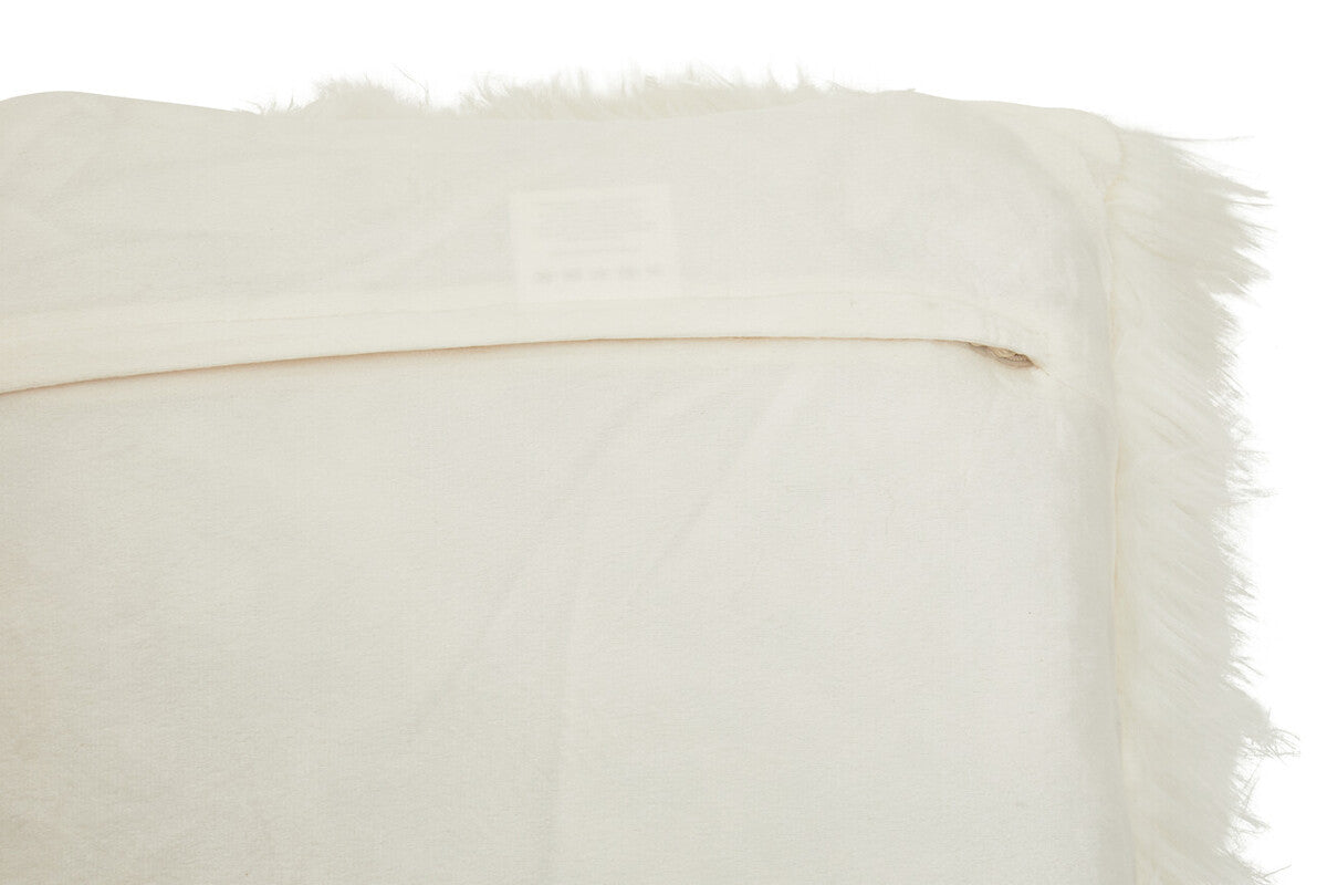 Orsina Fur Cushion in Cream with Soft Texture and Elegant Design for Home Decor