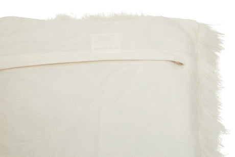 Orsina Fur Cushion in Cream with Soft Texture and Elegant Design for Home Decor