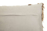 Orsina Fur Cushion in Soft Grey with Elegant Faux Fur Trim for Stylish Home Decor