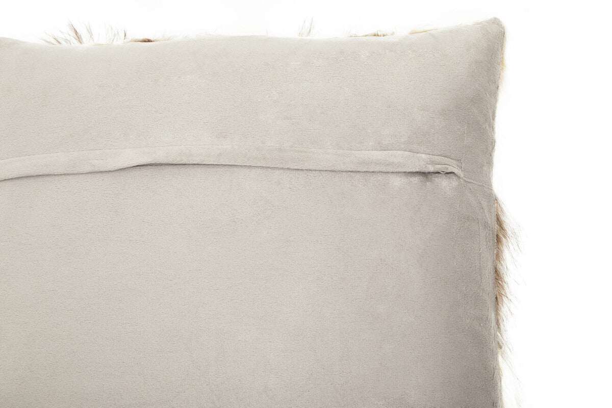 Orsina Fur Cushion in soft beige with luxurious texture for comfort and style