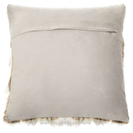Orsina Fur Cushion in a neutral tone with a soft, textured back for stylish home decor