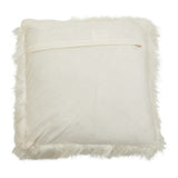 Orsina Fur Cushion in Cream with Fluffy Edges for Comfortable Home Decor