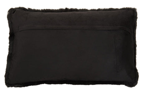 Orsina Black Fur Cushion with Soft Texture for Comfortable Home Decor