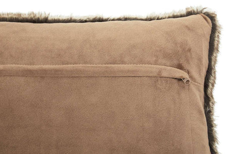 Orsina Fur Cushion with a Soft Suede Finish and Concealed Zip for Easy Care