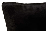 Orsina Fur Cushion in luxurious black for a stylish and cosy home decor accent