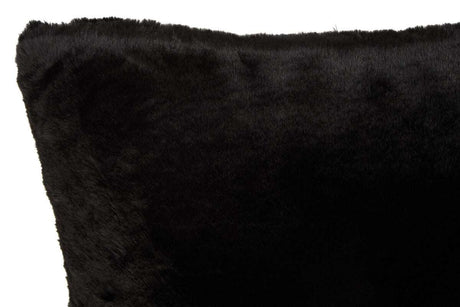 Orsina Fur Cushion in luxurious black for a stylish and cosy home decor accent