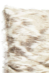 Orsina Fur Cushion in a luxurious cream and brown design for elegant home decor