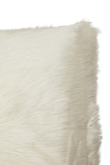 Cream Orsina Fur Cushion with Soft Texture for Cozy Home Decor