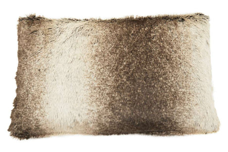 Orsina Fur Cushion in a Stylish Brown Gradient for Comfortable Home Decor