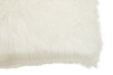 Orsina Soft White Fur Cushion for Luxurious Home Decor and Comfort