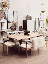 Orsina Fur Throw Drape Over Modern Dining Chair for Stylish Home Decor Enhancement