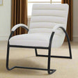 Shades 4 Seasons Ark Chair - Modern Boucle Occasional Chair BLACK METAL Shades 4 Seasons