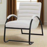 Shades 4 Seasons Ark Chair - Modern Boucle Occasional Chair BLACK METAL Shades 4 Seasons