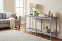 The Serene Rattan Collection Large Console Table GREY WOOD Shades 4 Seasons