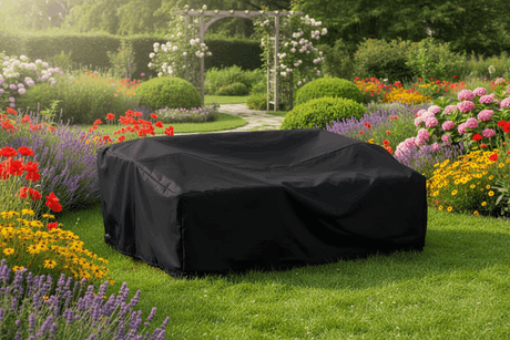 MINT Outdoor Furniture Cover in Black for Protecting Outdoor Furniture in Gardens