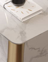 Stylish Le Di Vita Dressing Table with a sleek marble surface and elegant gold accents