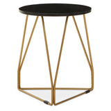 Orsina Modern Side Table with Gold Metal Legs Orsina
