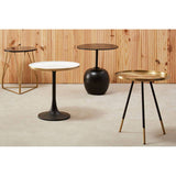 Orsina Modern Side Table with Gold Metal Legs Orsina