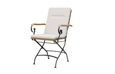 MINT Outdoor Garden Dining Set Chair with Comfortable Cushions and Elegant Metal Frame