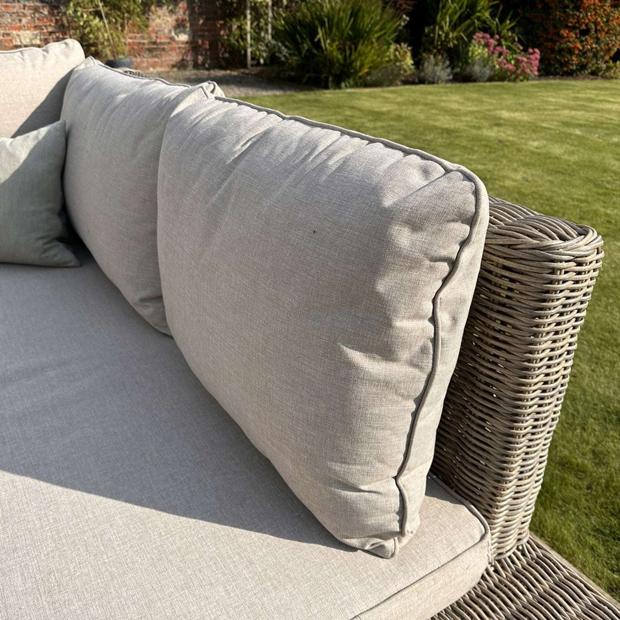 Capri Collection Outdoor Large Corner And Coffee Table Set Shades 4 Seasons
