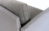 Close-up of MINT Outdoor Dining and Lounge Set featuring stylish woven seating and soft cushions