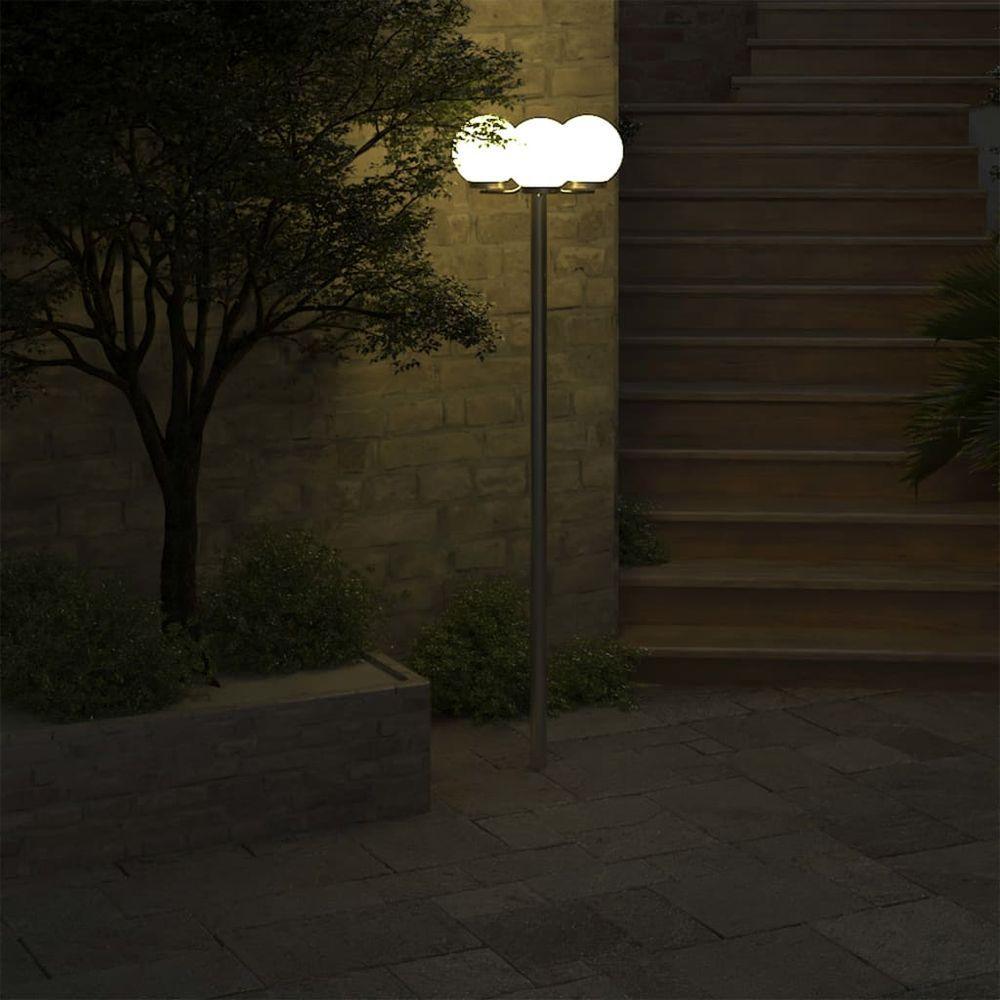 Garden Lamp Post 3 Lamps 220 cm vidaXL