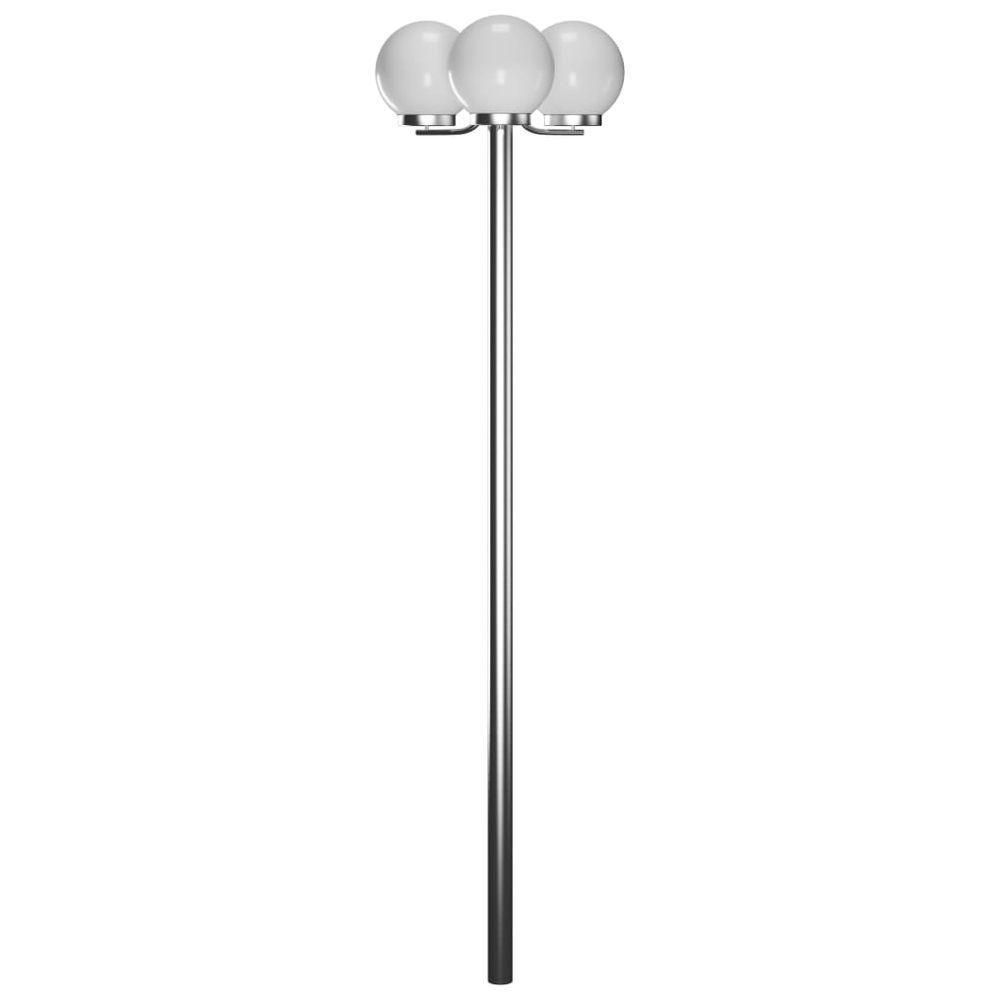 vidaXL Garden Lamp Post with Globe Lights Outdoor Decor 3 lamps vidaXL