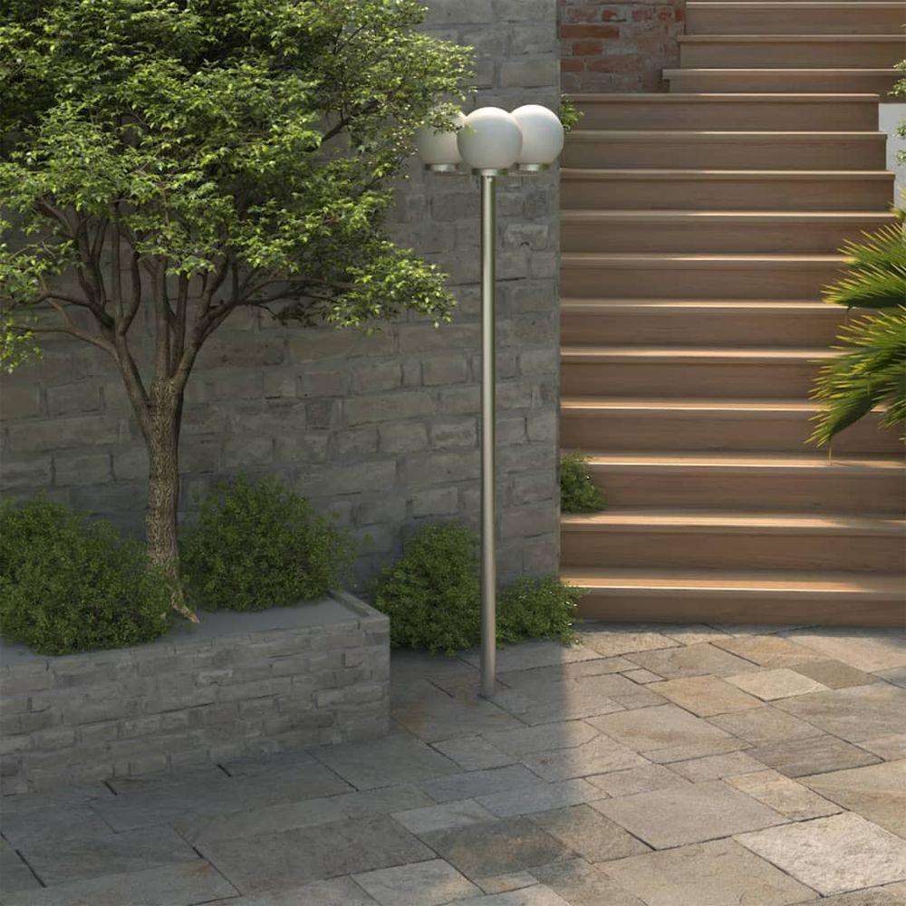 vidaXL Garden Lamp Post with Globe Lights Outdoor Decor vidaXL