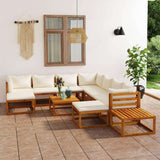 vidaXL Garden Lounge Set with Cushions - Outdoor Decor vidaXL