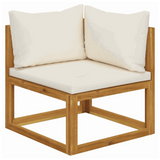 vidaXL 9 Piece Garden Lounge Set with Cushions Solid Wood Acacia vidaXL