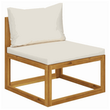 vidaXL 9 Piece Garden Lounge Set with Cushions Solid Wood Acacia vidaXL