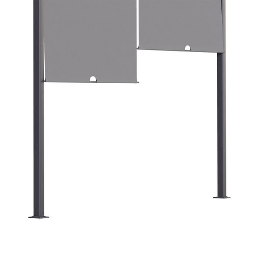 Outsunny 3m x 4m Outdoor Garden Pergola with LED Lights Retractable Roof Grey Outsunny