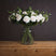 Shades 4 Seasons Artificial Garden Rose Single Stem Flower WHITE PLASTIC Shades 4 Seasons