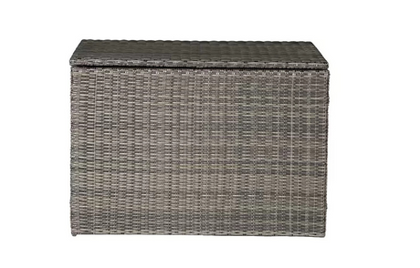 MINT Outdoor Garden Sofa Set Storage Box in Woven Grey for Outdoor Organisation