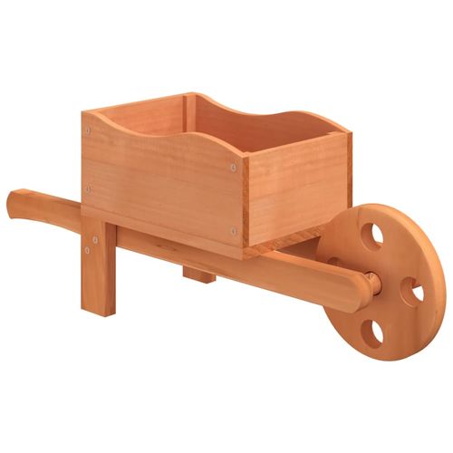 vidaXL Wheelbarrow Planters 2 pcs 47x15x19 cm Solid Wood Fir vidaXL