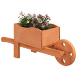 vidaXL Wheelbarrow Planters 2 pcs 47x15x19 cm Solid Wood Fir vidaXL