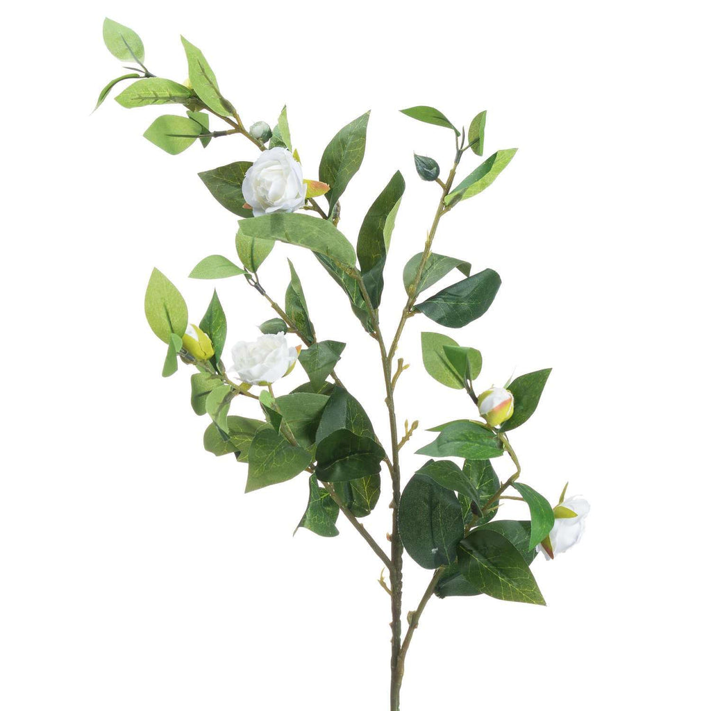 Shades 4 Seasons Realistic Gardenia Stem with Leaves Shades 4 Seasons