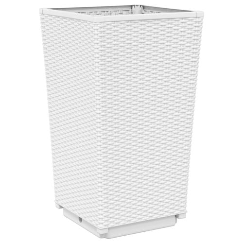 vidaXL Tall Rattan Effect Garden Planters - Weatherproof vidaXL
