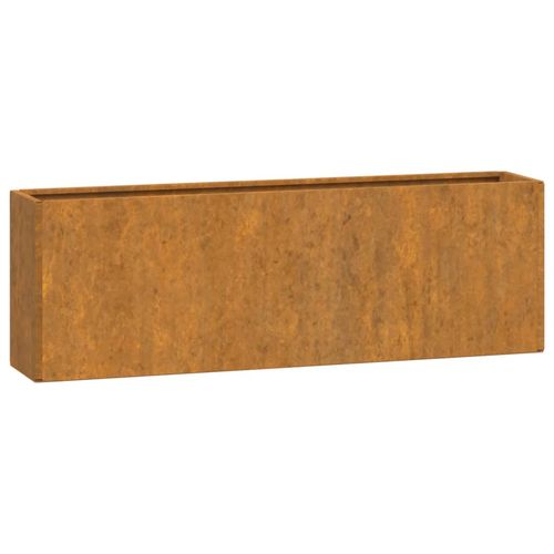 vidaXL Wall Planters 2 pcs Rusty Corten Steel 53x10x17 cm vidaXL