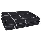 vidaXL 12 Piece Towel Set Black Cotton vidaXL
