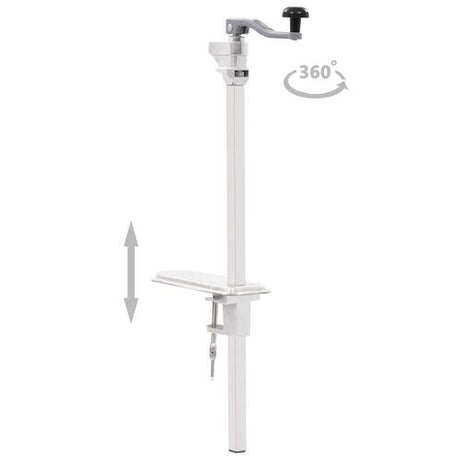 Canned Food Can Opener Silver 70cm Aluminum and Stainless Steel vidaXL