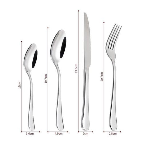 Vinsani Cutlery Set - Stylish Stainless Steel Decor Vinsani